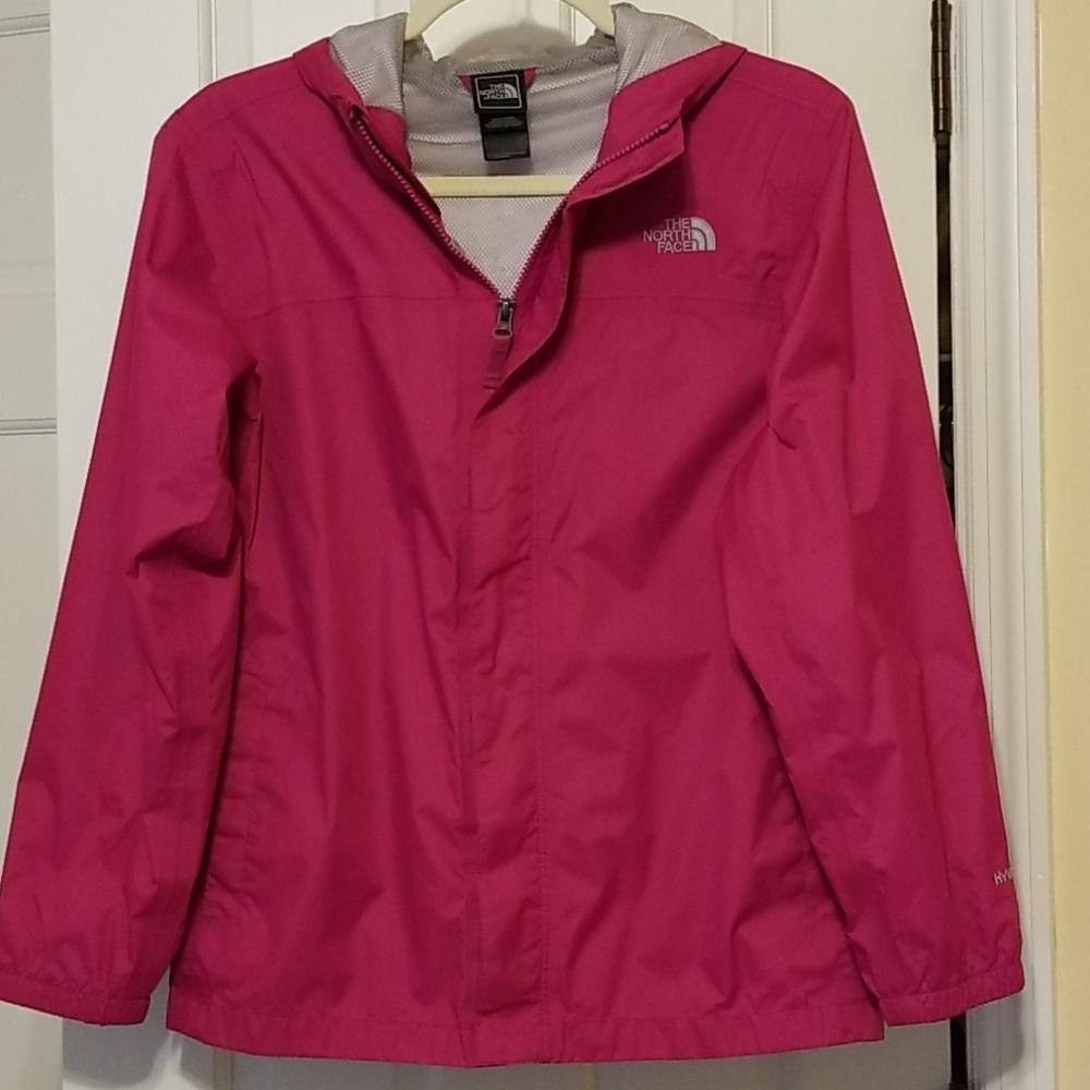 Bright pink North face lightweight jacket